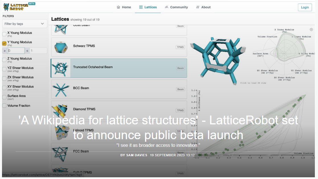 LatticeRobot @ TCT Magazine